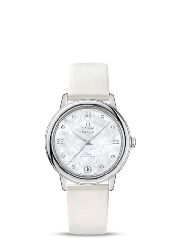 Omega De Ville Prestige Co-Axial 32.7 Stainless Steel / MOP Butterfly